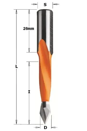 Prijs verlaagd | CMT 314.120.11 Drevelboor spits HW 12mm, schacht 10x26 rechts
