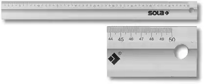 Extra korting | Sola Werkplaatslineaal 1000x50x5mm LAB1000, ALU, gedrukte maatverdeling mm/cm - 56100701 - 56100701
