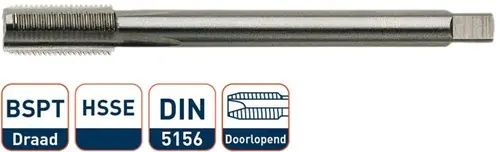 Prijs verlaagd - Rotec HSSE 800 M.Tap BSPT 1/4-19 - 3420004