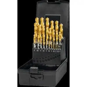 Phantom 19.152 HSS-E set spiraalboren DIN 338 TiN-tip (handgebruik) 11.506 1-13x05 mm 19.152.1300 - Topprijs