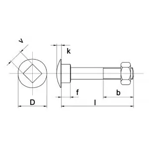 Kobout 4603A208110 slotbout DIN 603 RVS A2 M8x110 mm - Direct bestellen