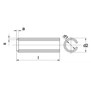 Kobout 71481ZW03024 spanbus ISO 8752 onbehandeld staal 3x24 mm | Snelle verzending